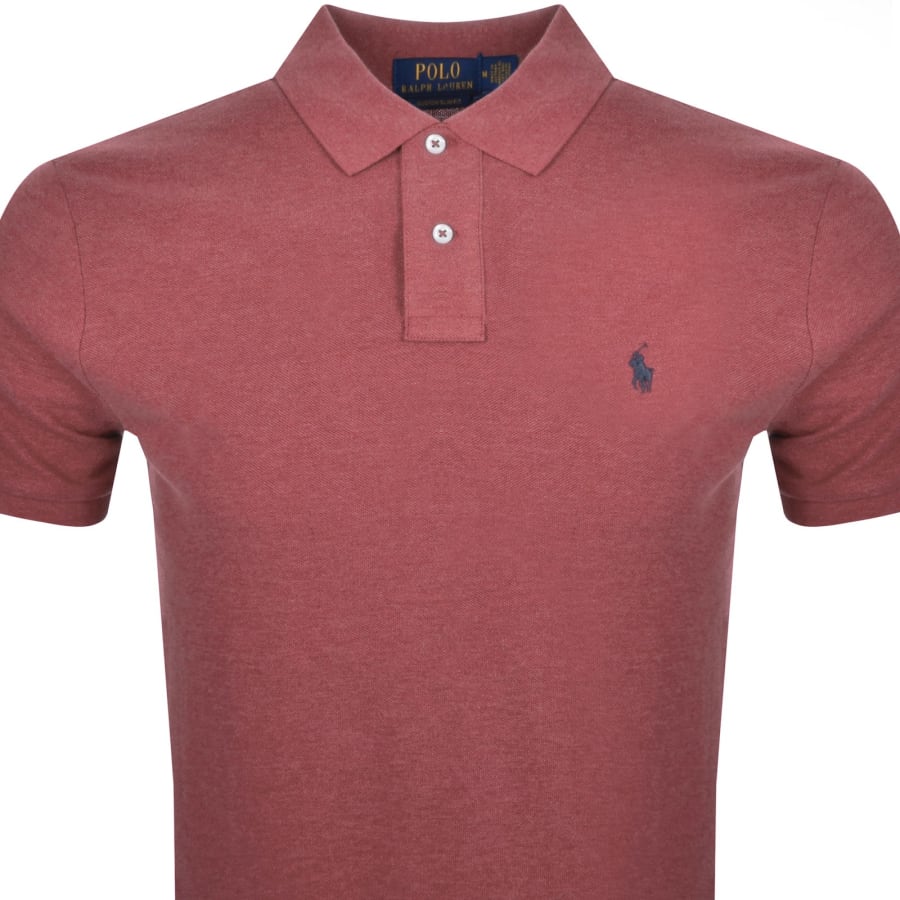 Ralph Lauren Custom Slim Fit Polo T Shirt Red